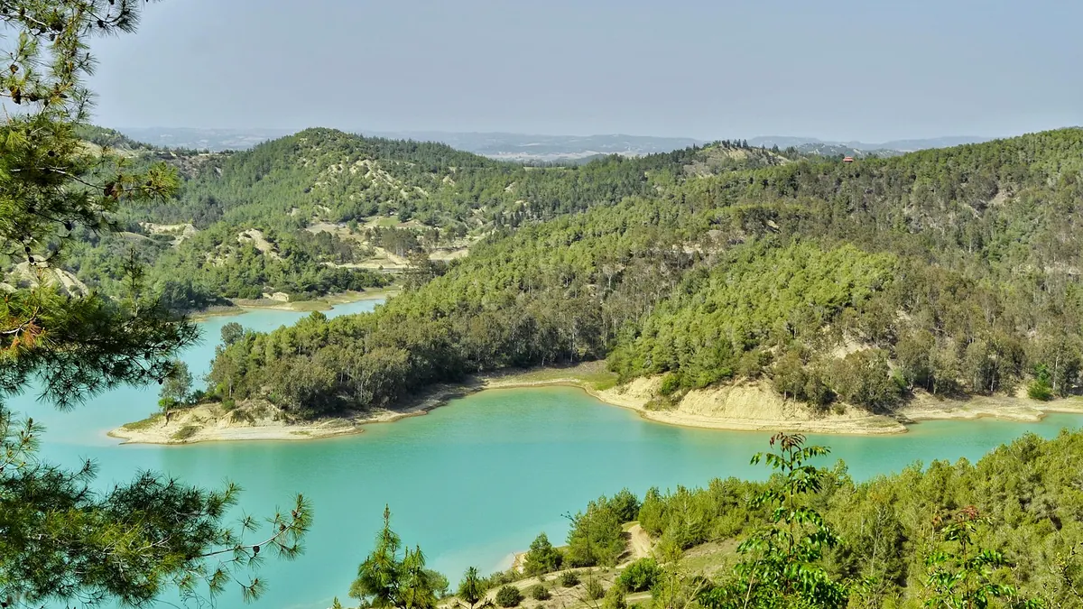 Seyhan Baraj Gölü ve çam ormanları